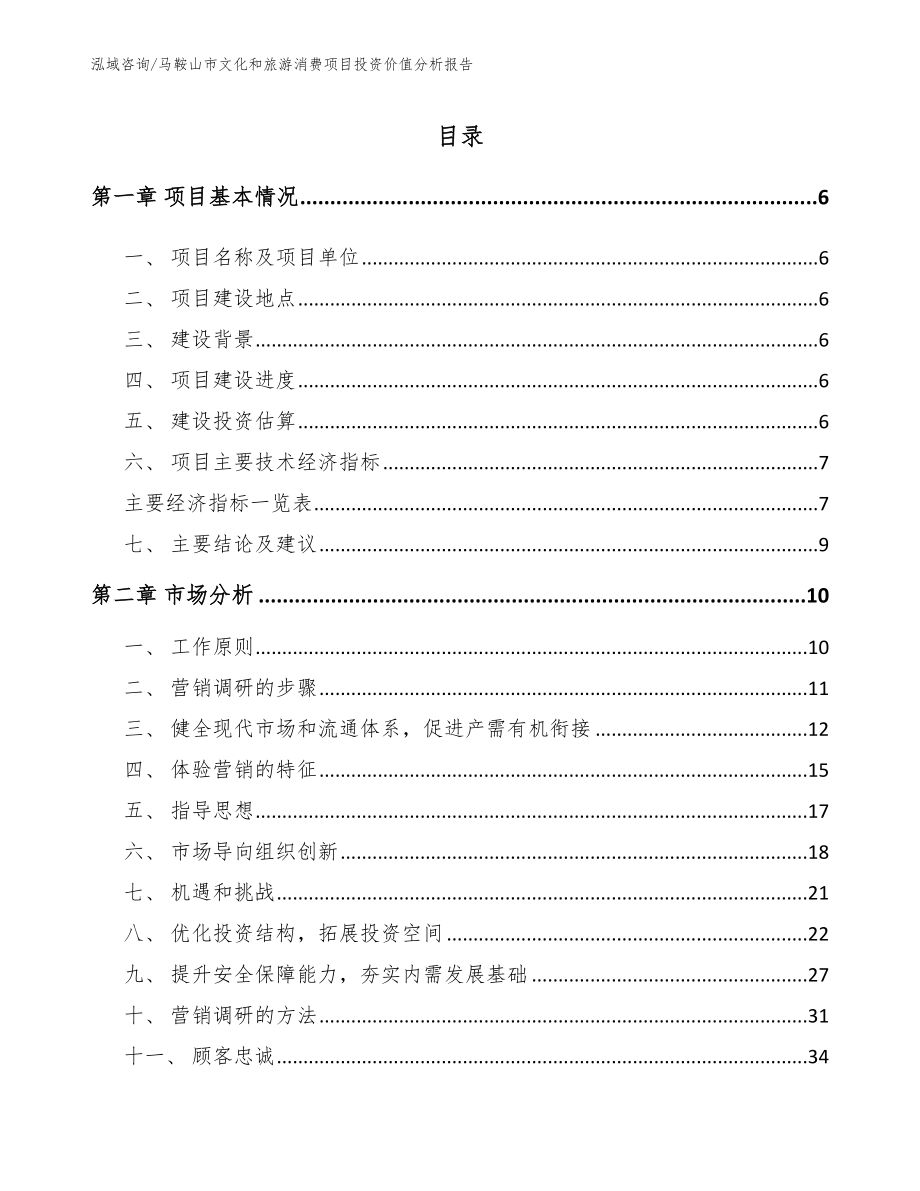 马鞍山市文化和旅游消费项目投资价值分析报告_第1页