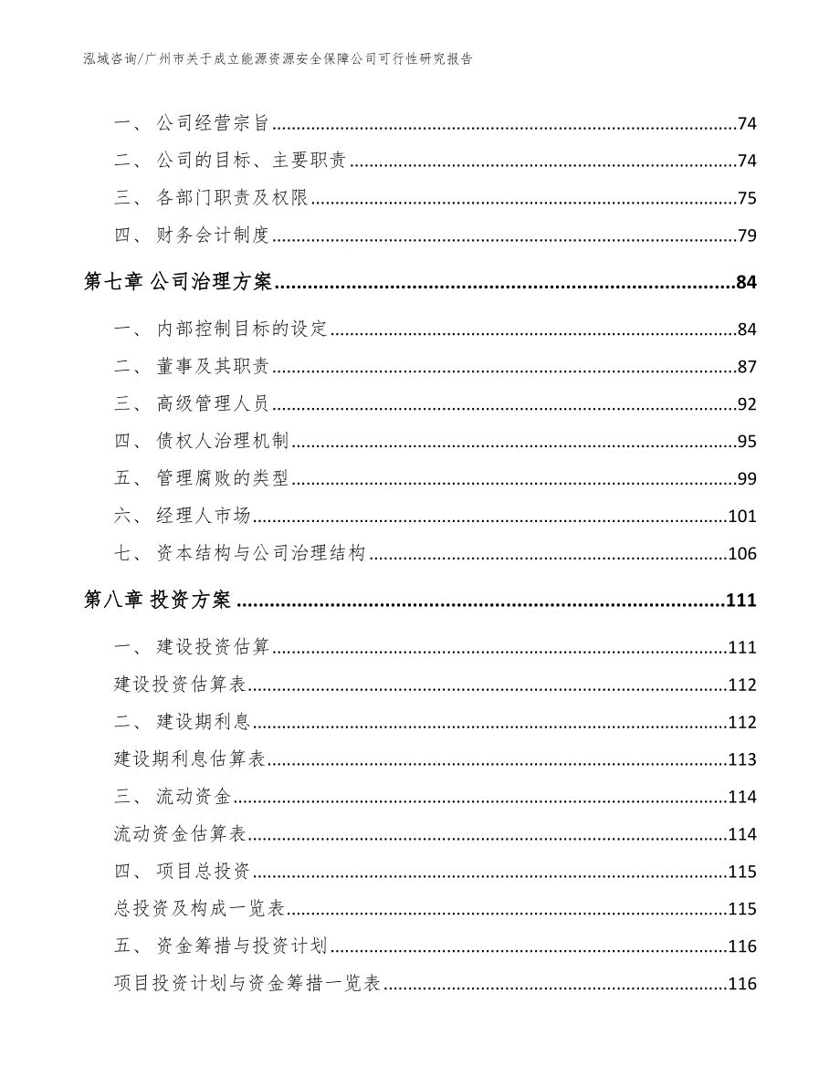 广州市关于成立能源资源安全保障公司可行性研究报告（参考模板）_第3页