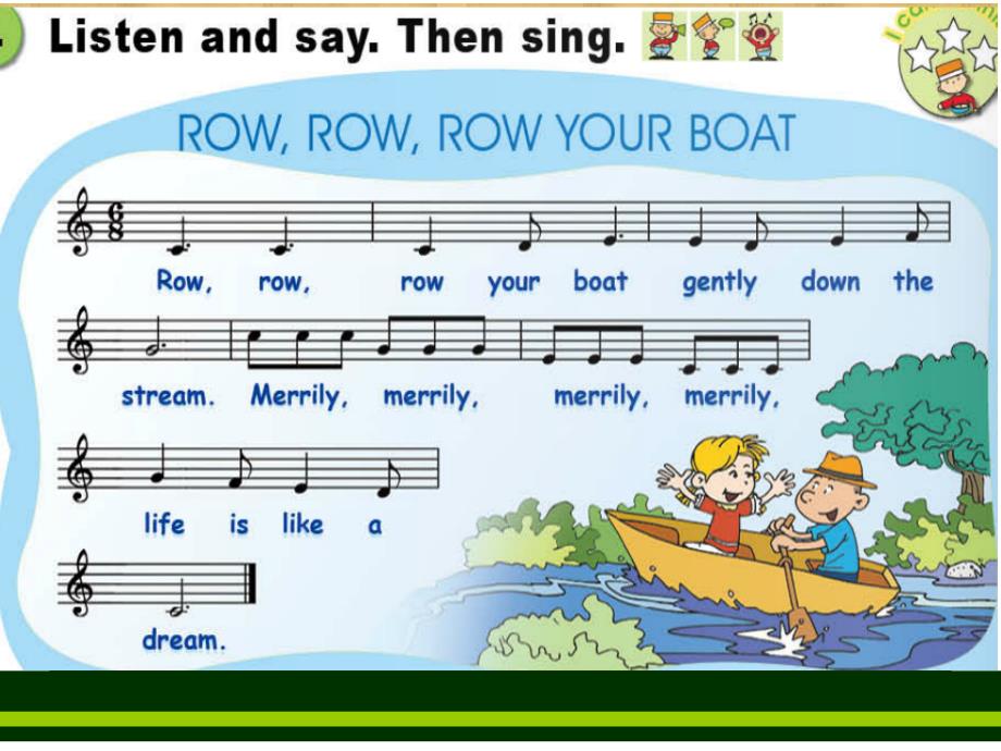 外研版小学英语Module 3 Unit 2 The ducks are playing in the rain._第1页