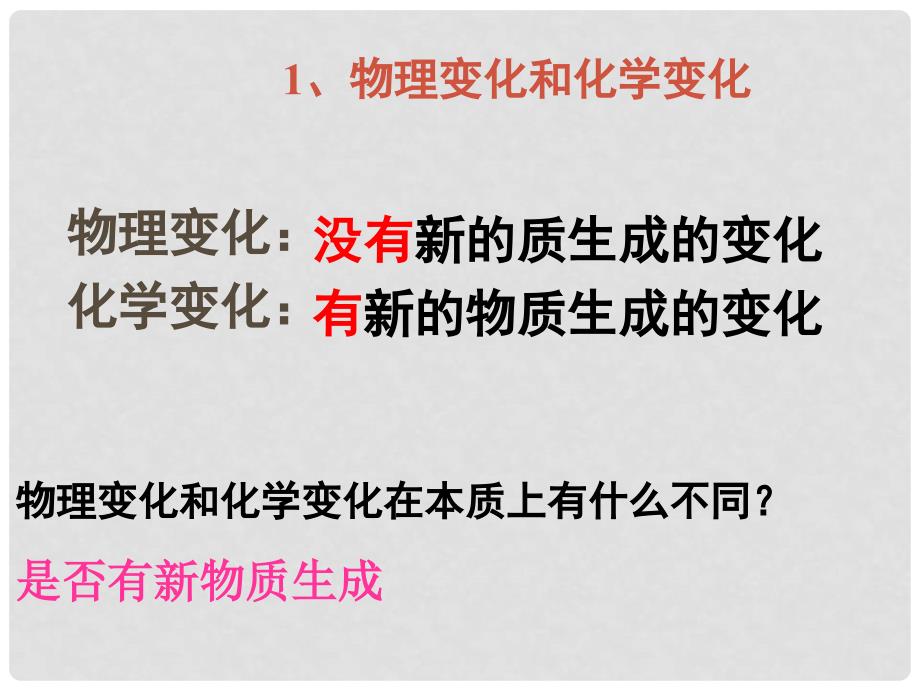 河南省郸城县光明中学九年级化学上册 第1单元 走进化学世界 课题1 物质的变化与性质教学课件 新人教版_第4页