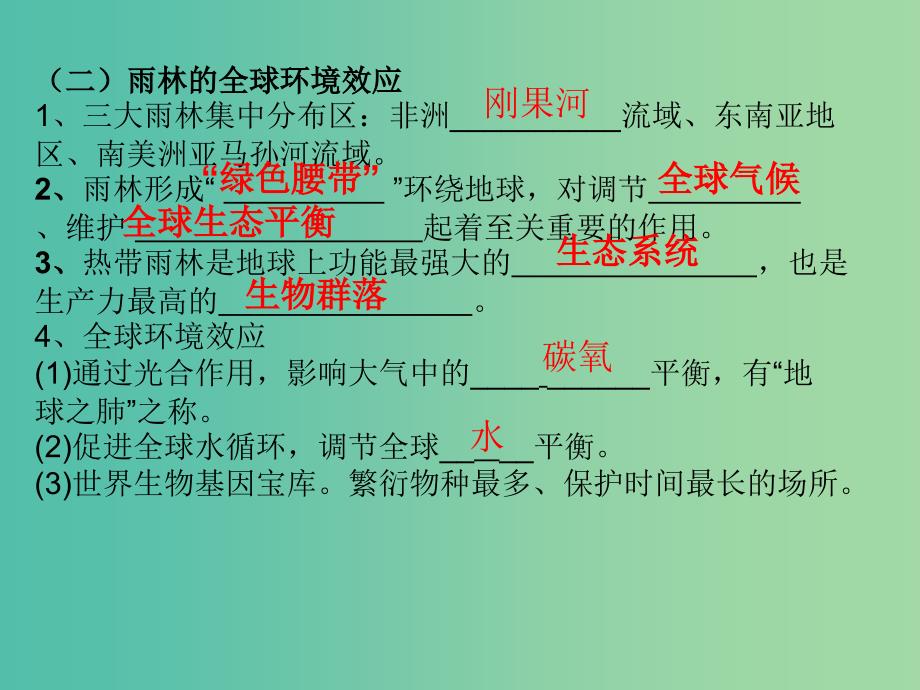 高中地理 2.2森林的开发和保护-以亚马孙热雨带林为例课件1 新人教版必修3.ppt_第4页