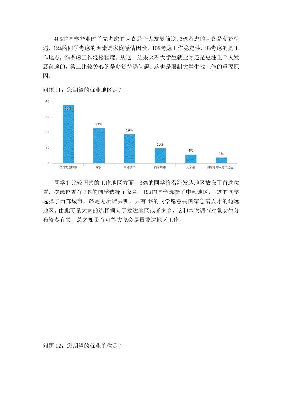 大学生就业意向调查报告_第5页