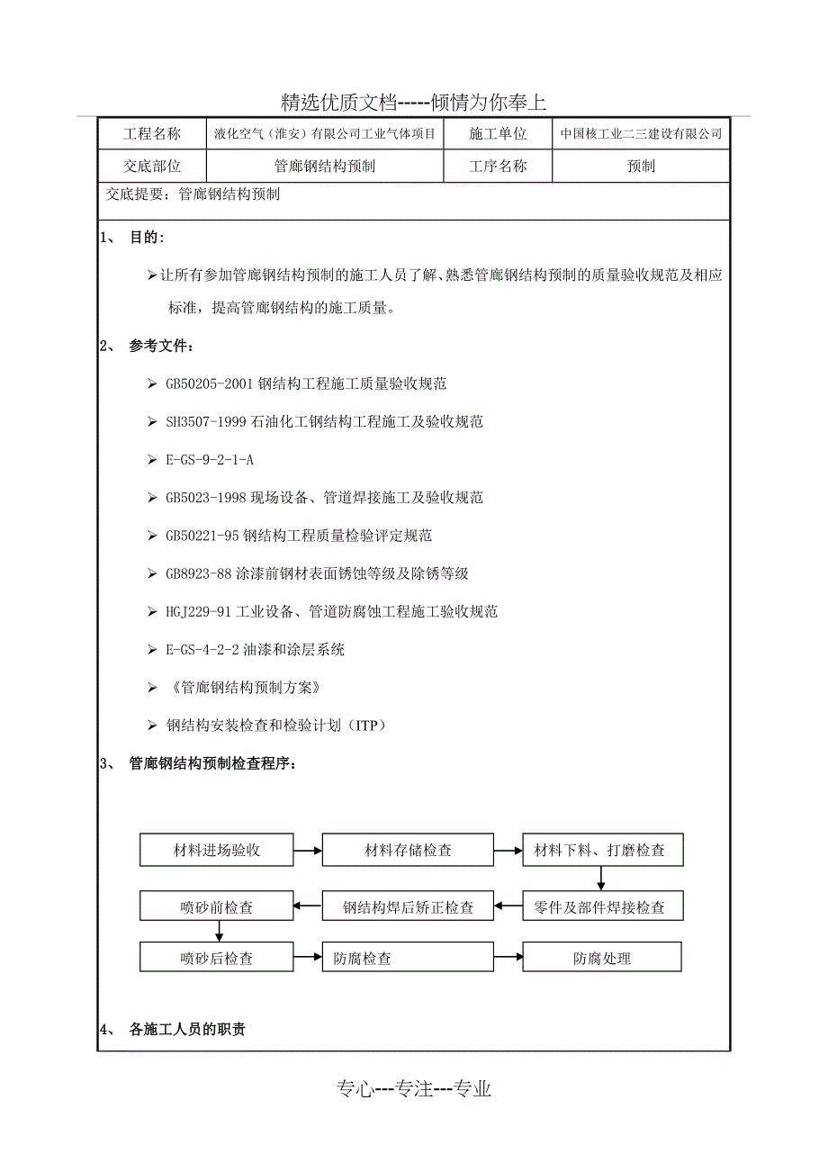 管廊钢结构交底_第1页