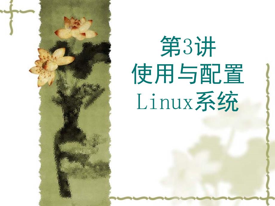 使用与配置Linux系统_第1页