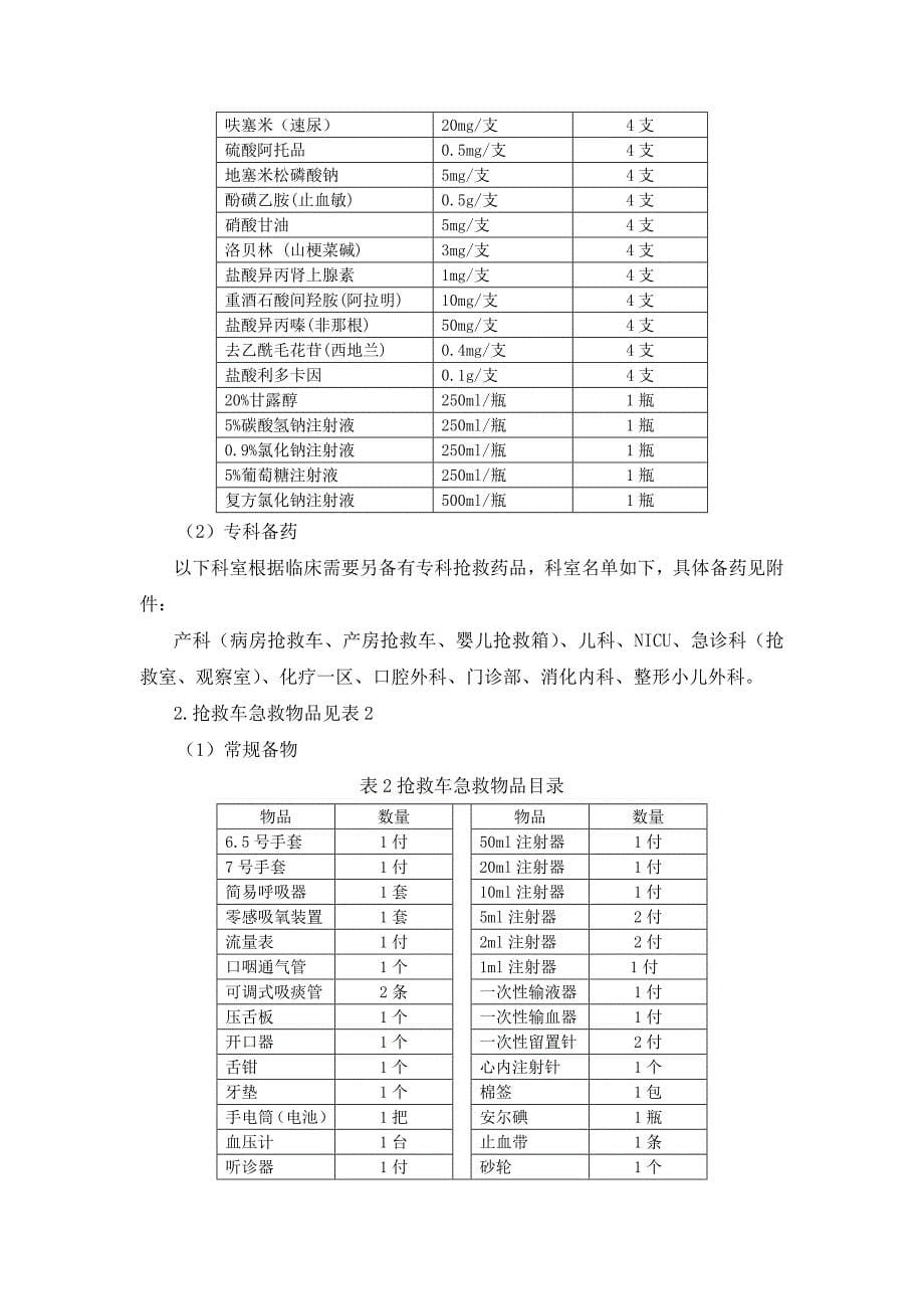 抢救车管理制度和毒麻药管理_第5页