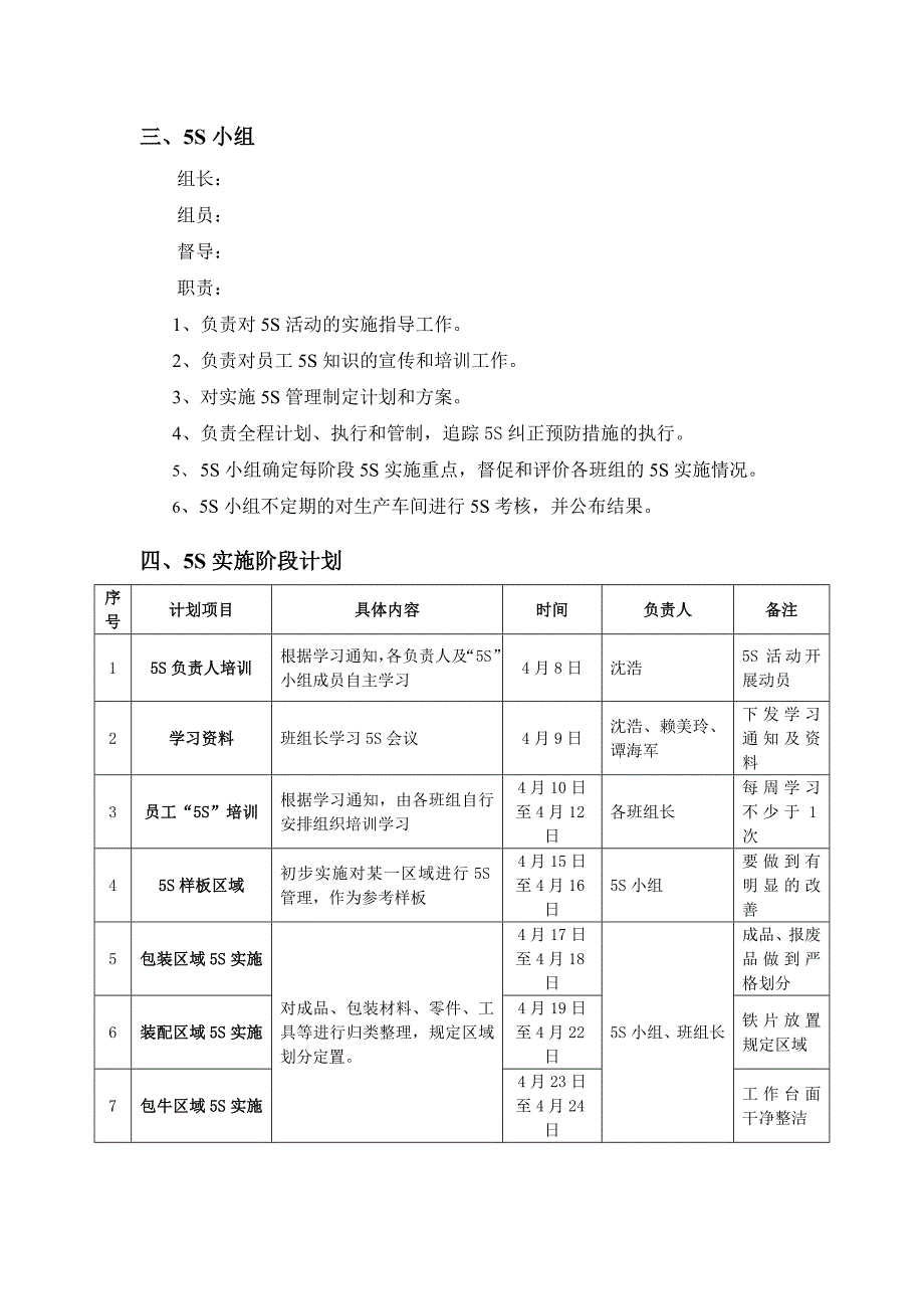 生产车间五管理实施方案_第2页