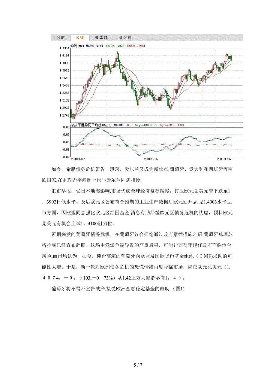 近期欧元兑美元汇率变动情况及影响其变动的主要因素_第5页