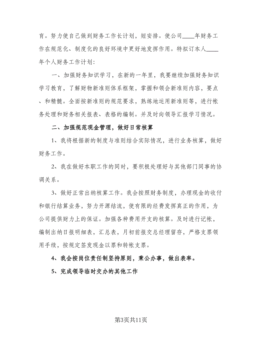 会计人员的工作计划例文（五篇）.doc_第3页