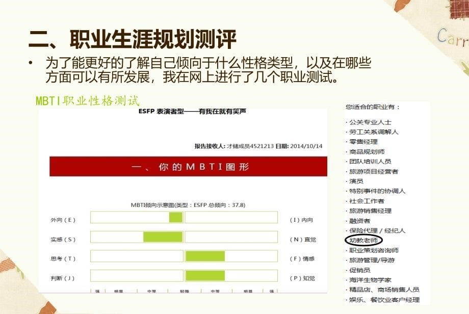 学前教育专业职业生涯规划_第5页