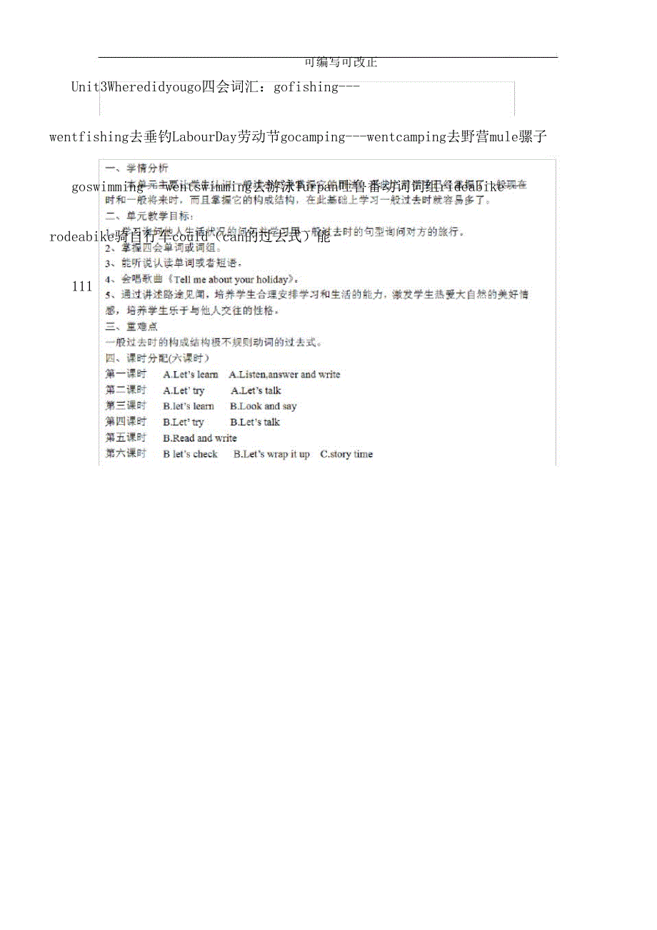 六年级英语下册三四单元知识集锦.doc_第1页