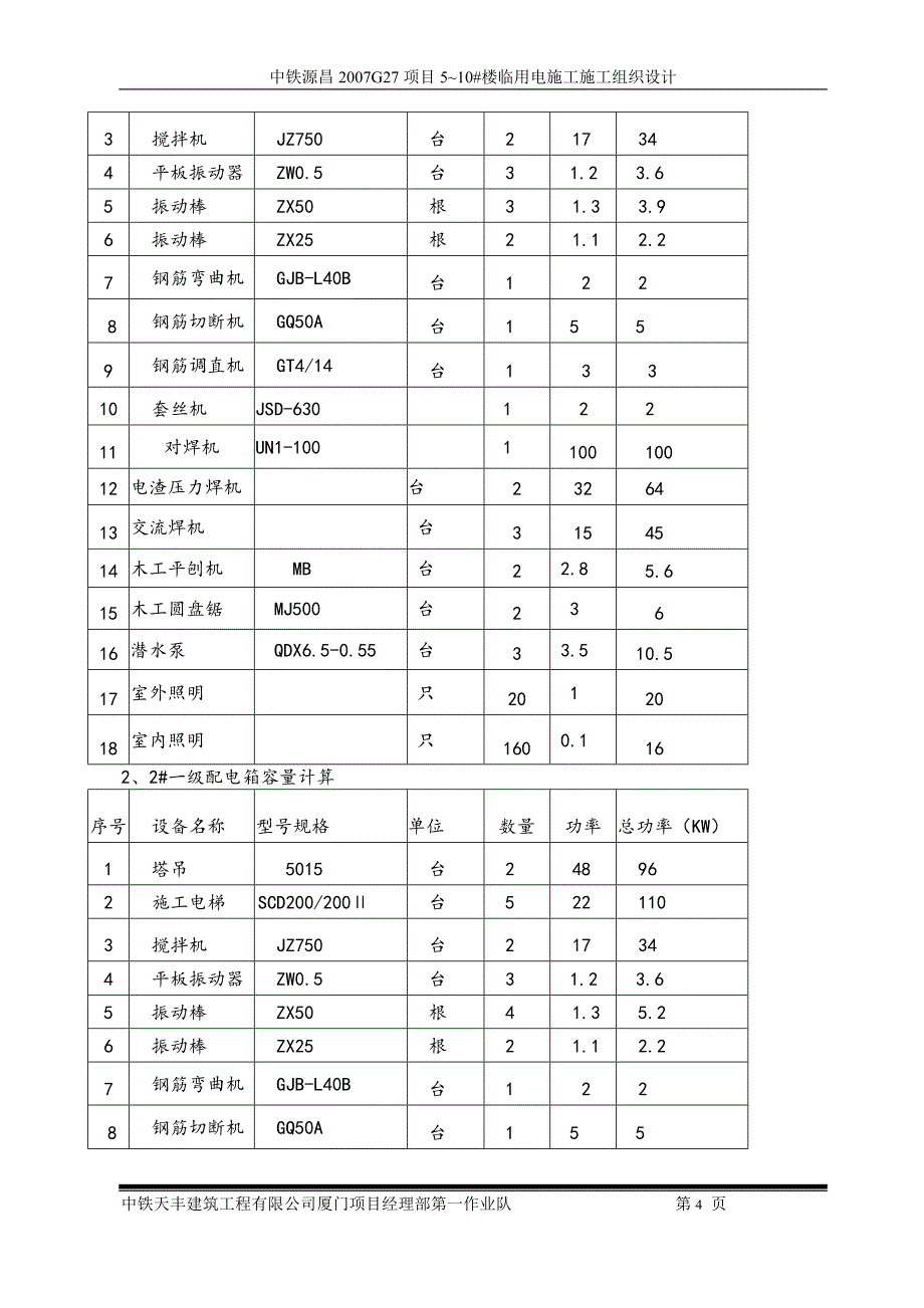 住宅楼临时用电施工方案3_第4页