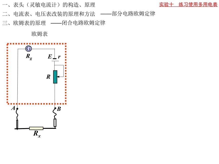 多用电表（高三复习课）_第5页