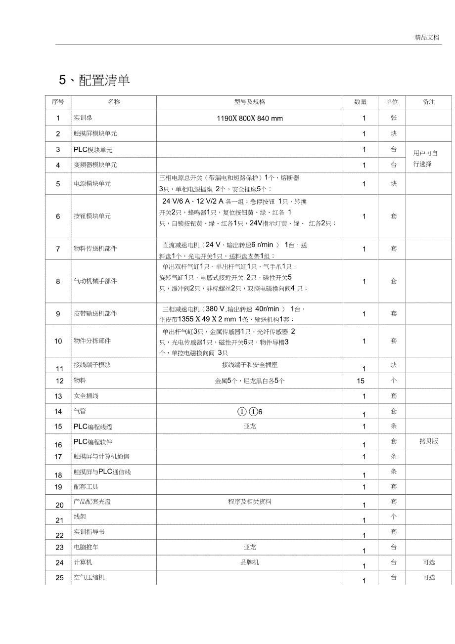 亚龙YL235A型光机电一体化实训技能实训_第5页