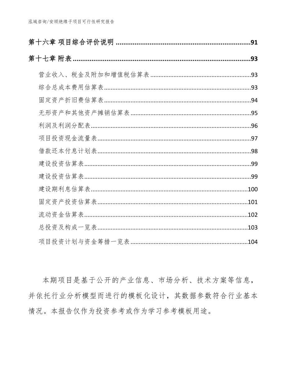 安顺绝缘子项目可行性研究报告_第5页