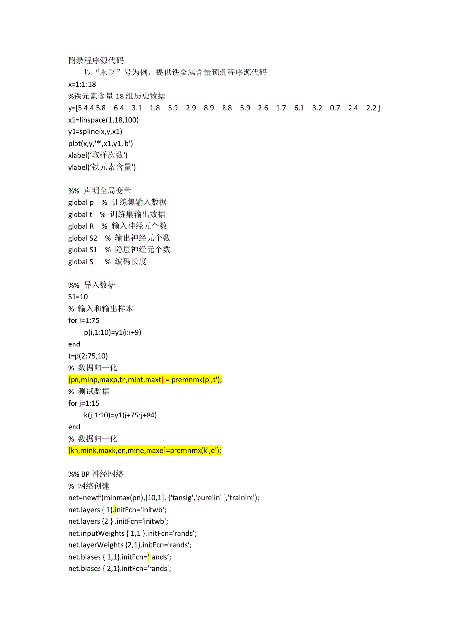 源代码基于遗传神经网络和光谱分析的船舶机械状态监测研究论文_第1页