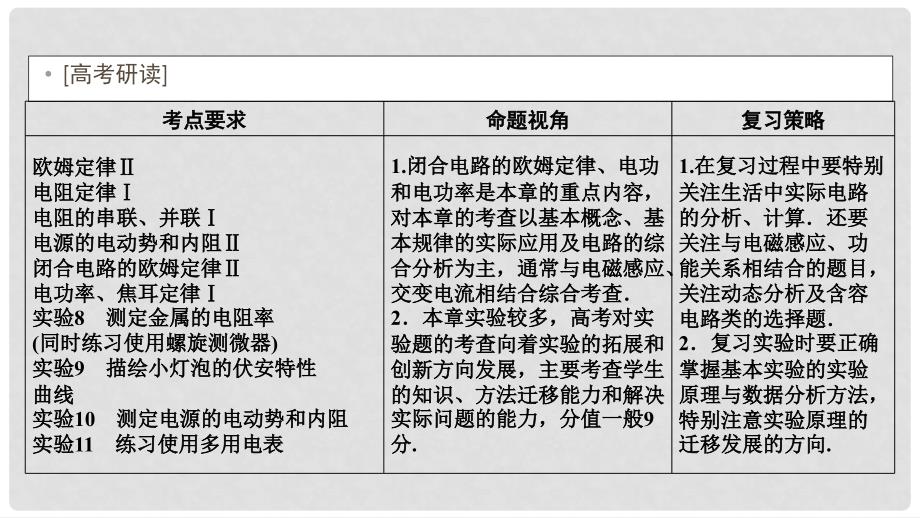 高考物理一轮复习 第九章 恒定电流 9.1 电路的基本概念和规律课件_第2页