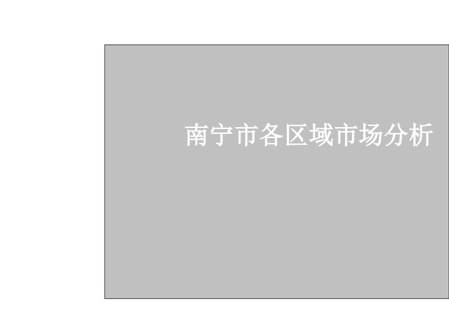 南宁各区域房地产市场分析_第1页