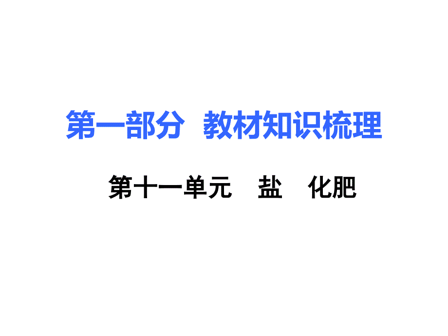 十一单元盐化肥总复习ppt课件_第1页