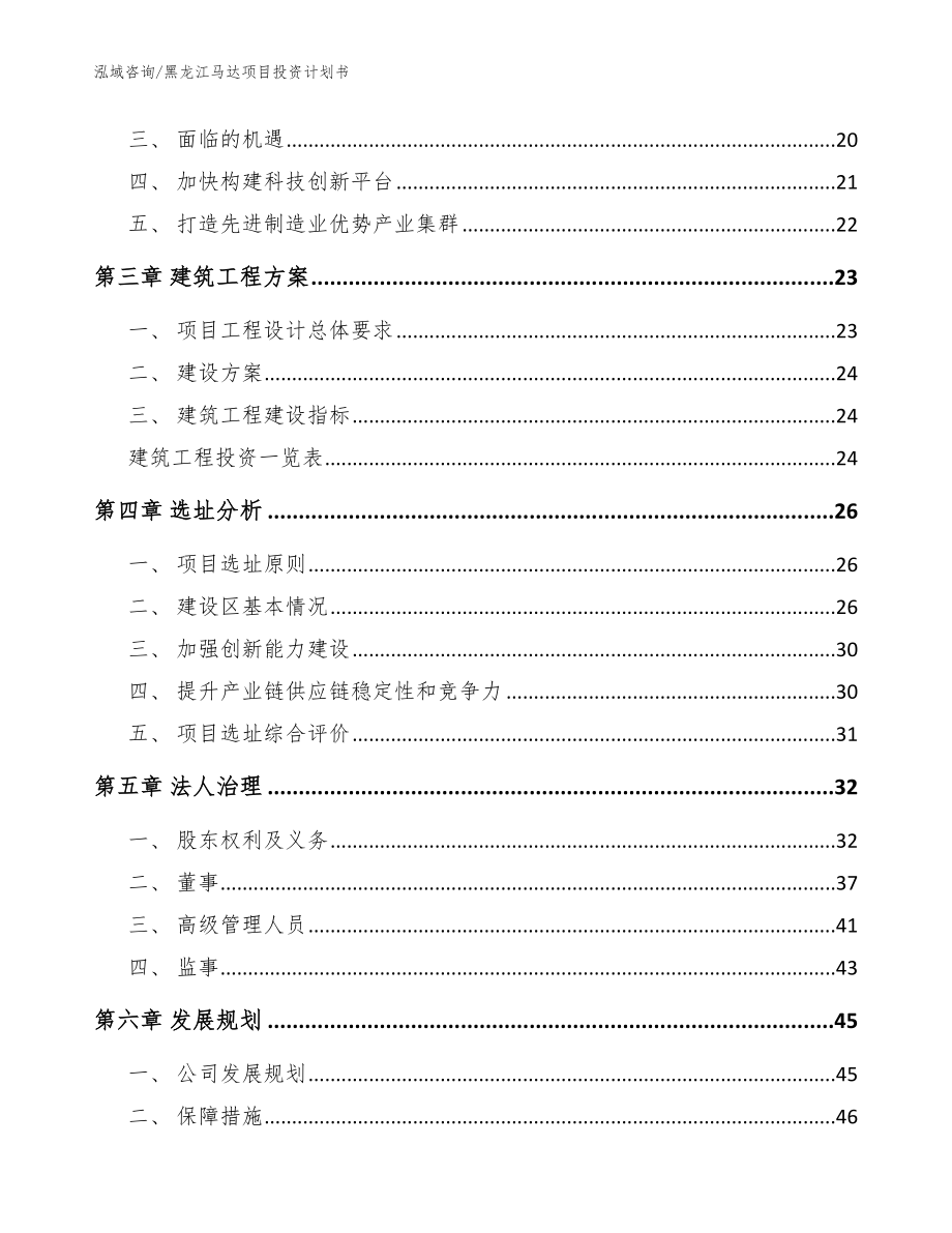 黑龙江马达项目投资计划书【范文模板】_第4页