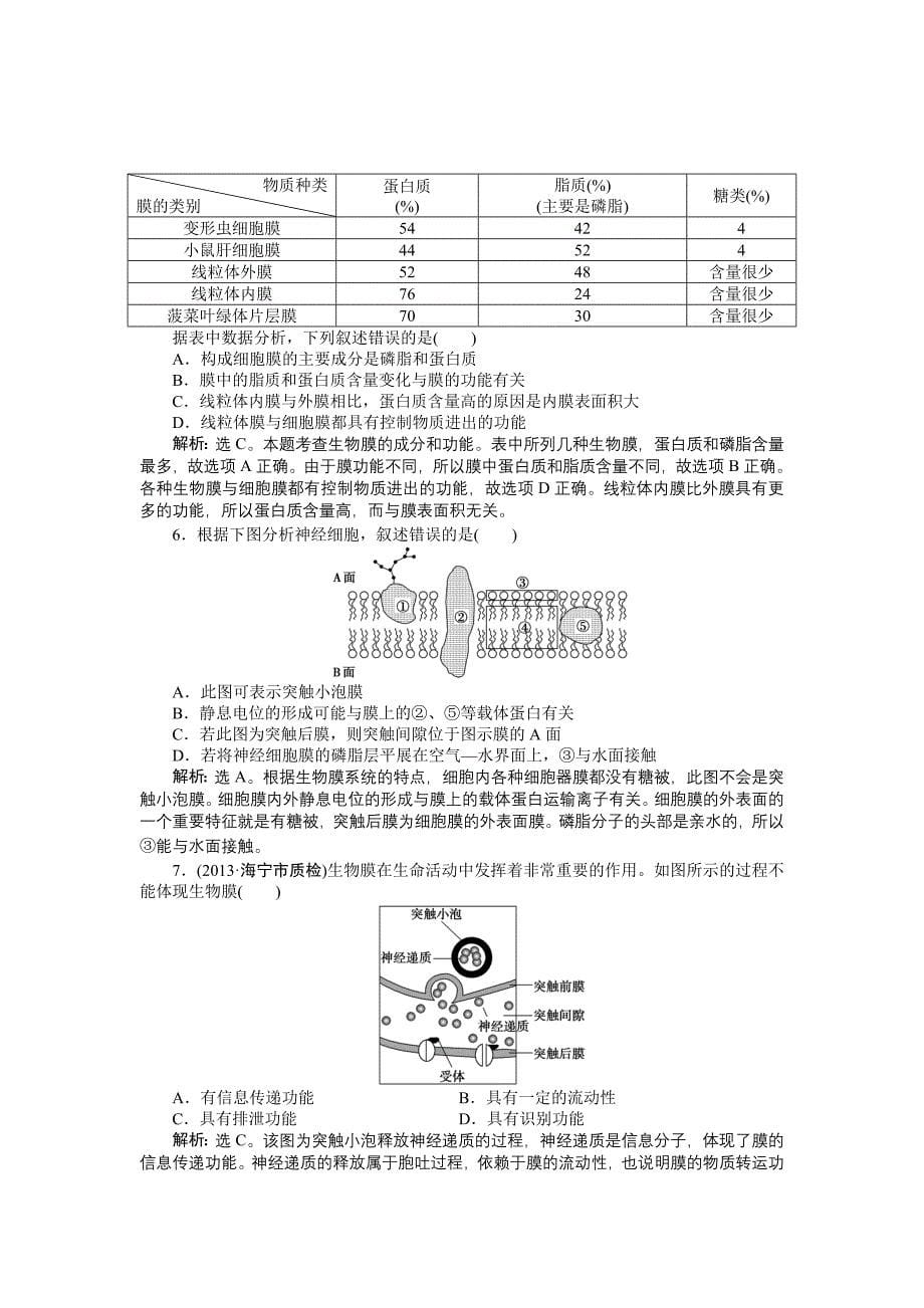 2.1 细胞概述、细胞膜和细胞壁_第5页