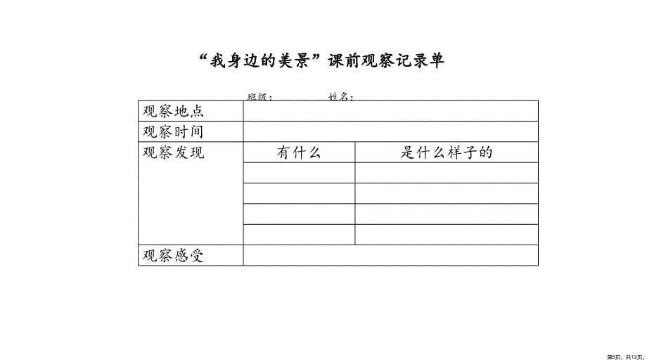 统编版语文三年级上册第六单元习作这儿真美 课件（13页）(PPT 13页)_第5页