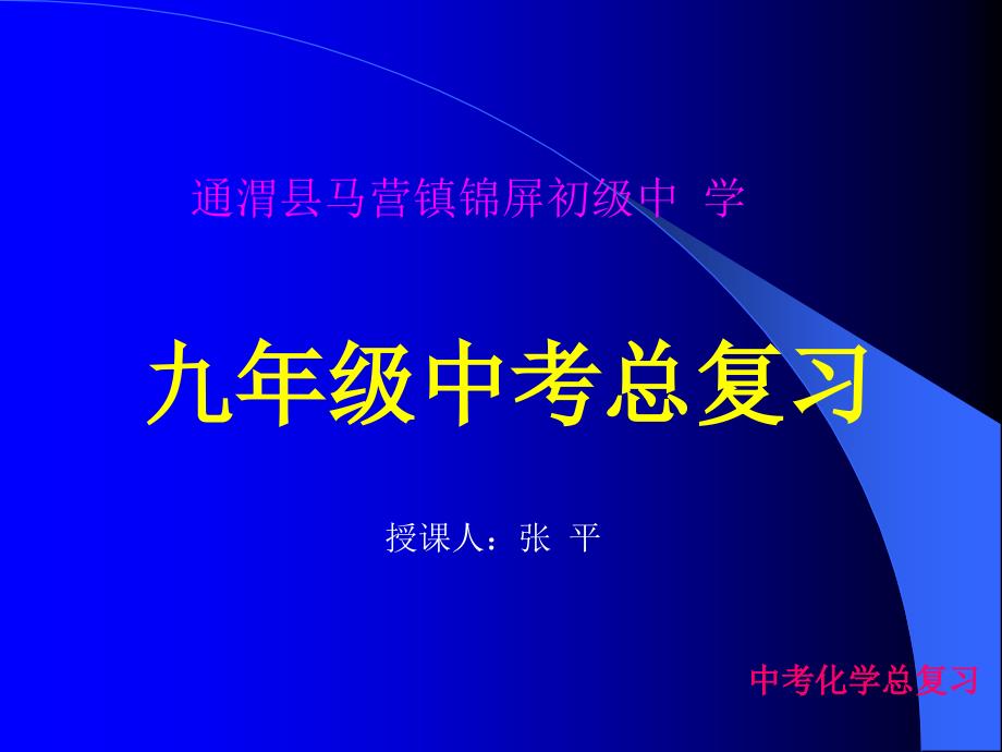 九年级化学总复习PPT课件_第1页