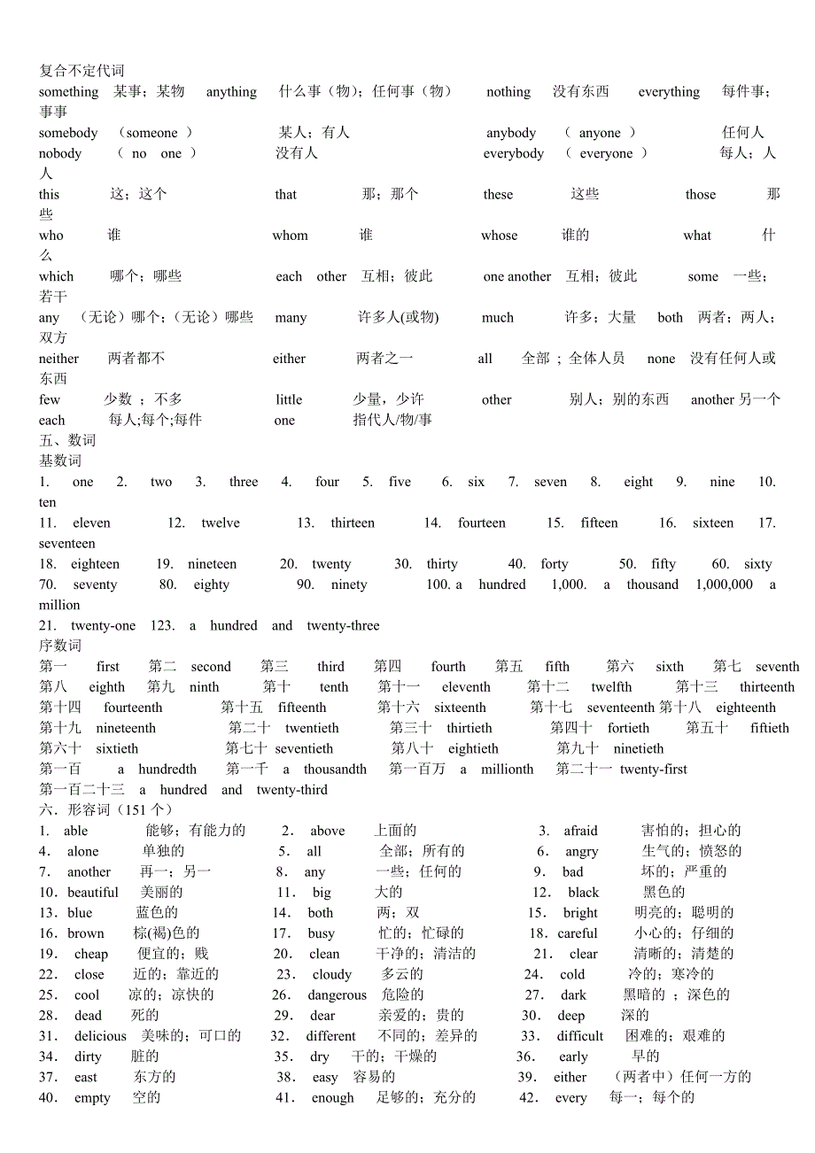 九年义务教育初中英语教学大纲中要求掌握的各类单词.doc_第2页