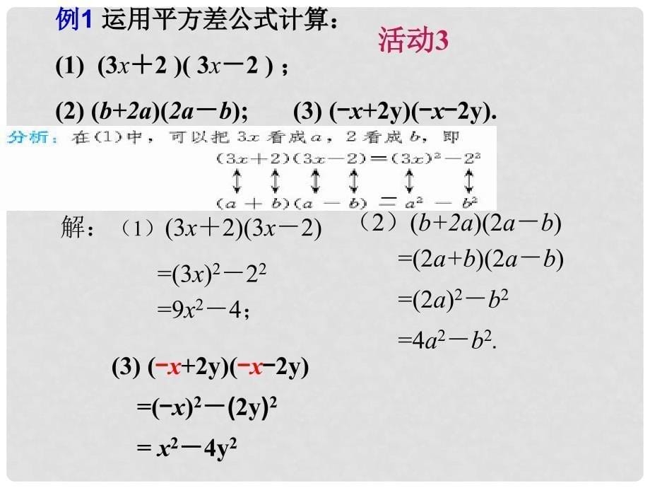 天津市梅江中学八年级数学上册 15.2 乘法公式（第1课时）课件 新人教版_第5页