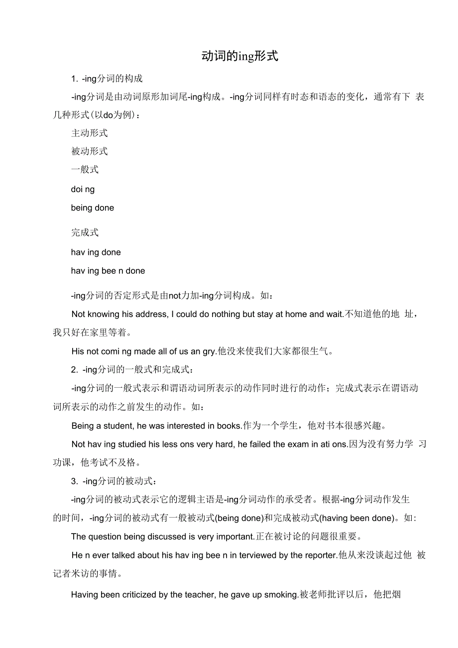 动词ing形式详解_第1页