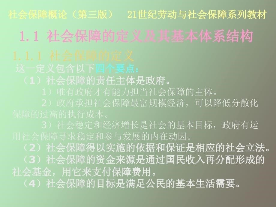 社会保障的定义、体系结构及其功能_第5页