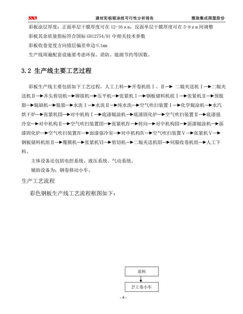 雅致彩涂生产线可行性申请报告书.doc_第4页