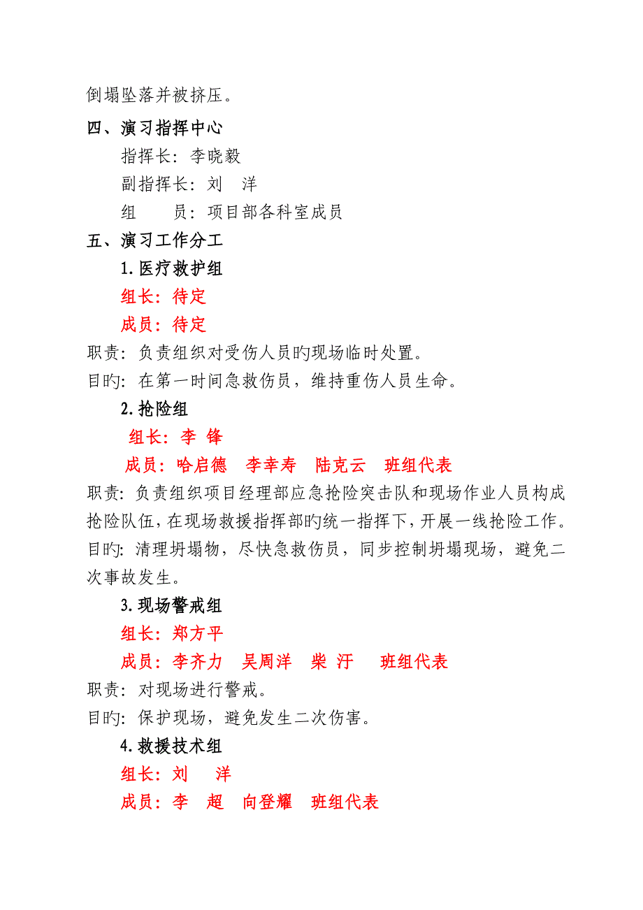 综合施工现场脚手架坍塌应急演练专题方案_第4页