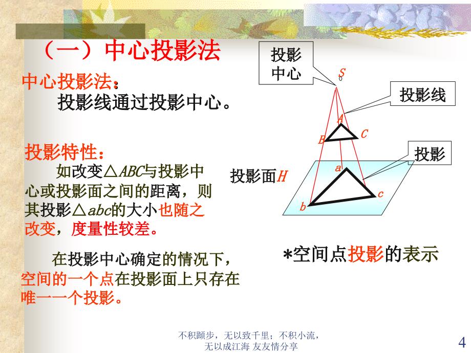 投影法和几何元素投影课件_第4页