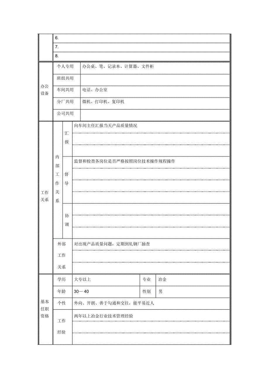 技术副主任职位说明书_第2页