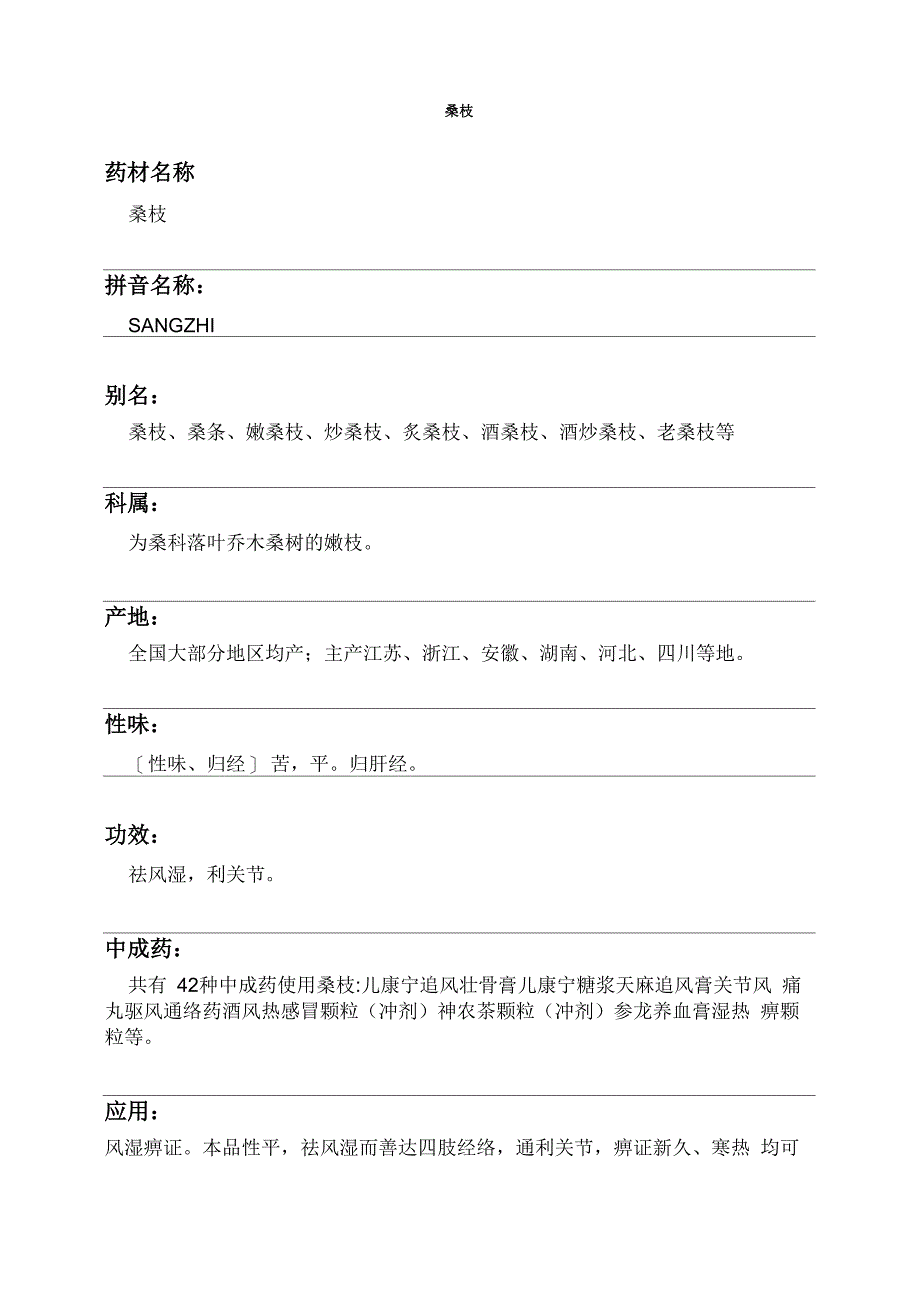 桑枝中药材详细说明书_第1页