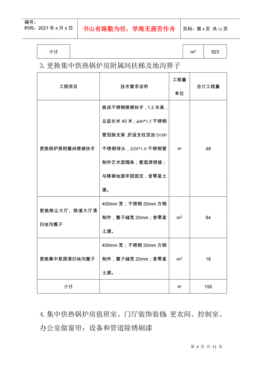 XXXX年哈尔乌素水暖综合服务队文明生产整修项目实施方案_第4页