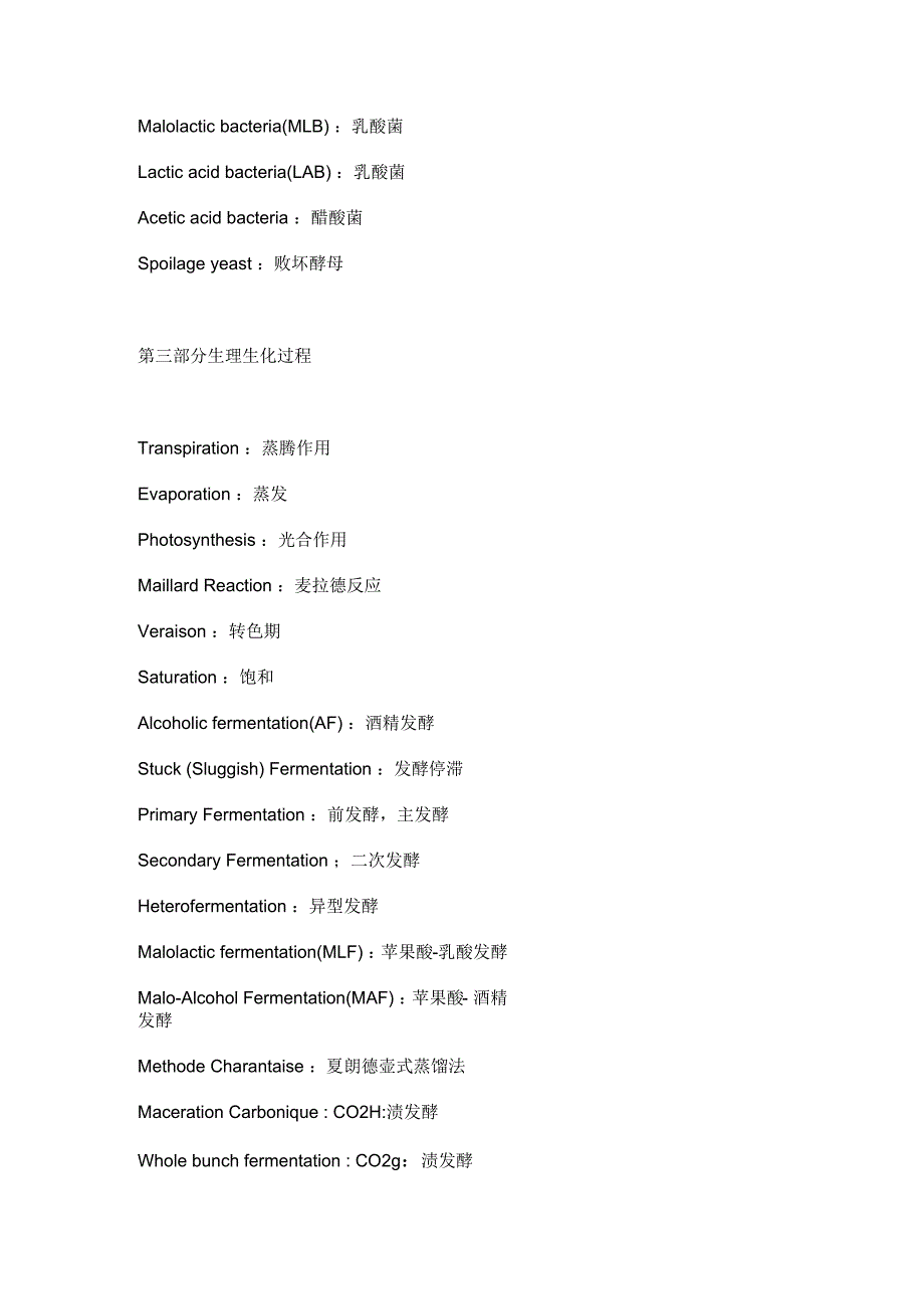 葡萄酒基础专业词汇中英文对照解析_第4页