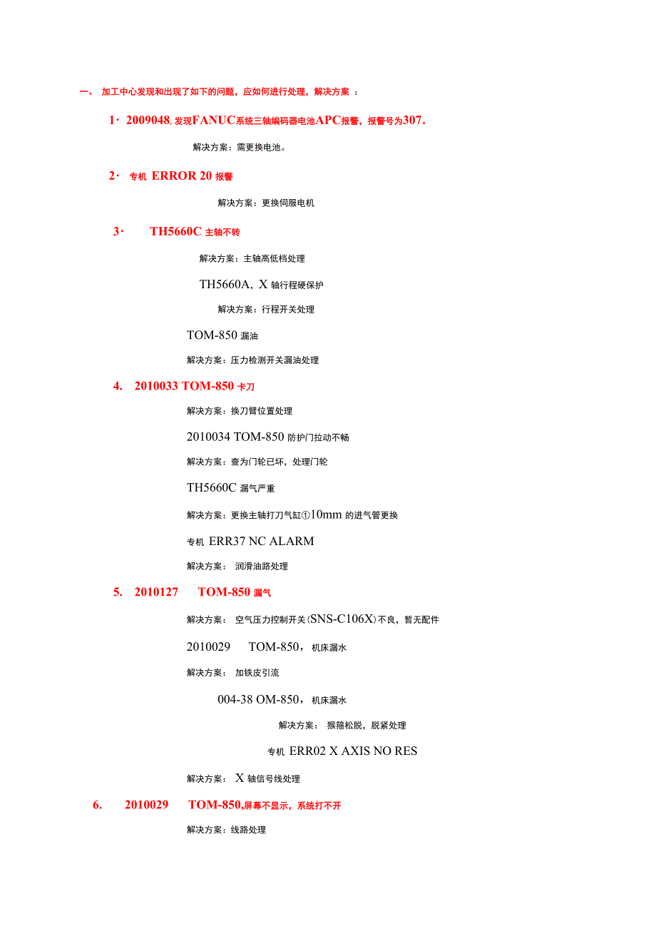 加工中心常见故障及排除_第1页