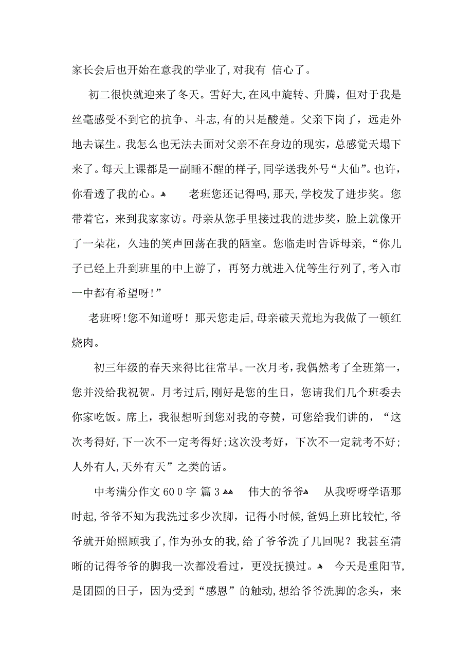 中考满分作文600字合集6篇_第3页