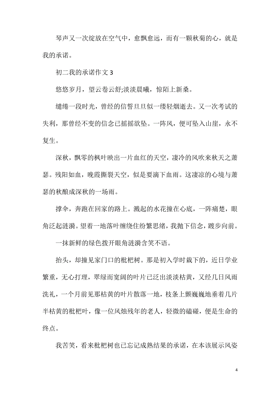 初二我的承诺作文700字.doc_第4页