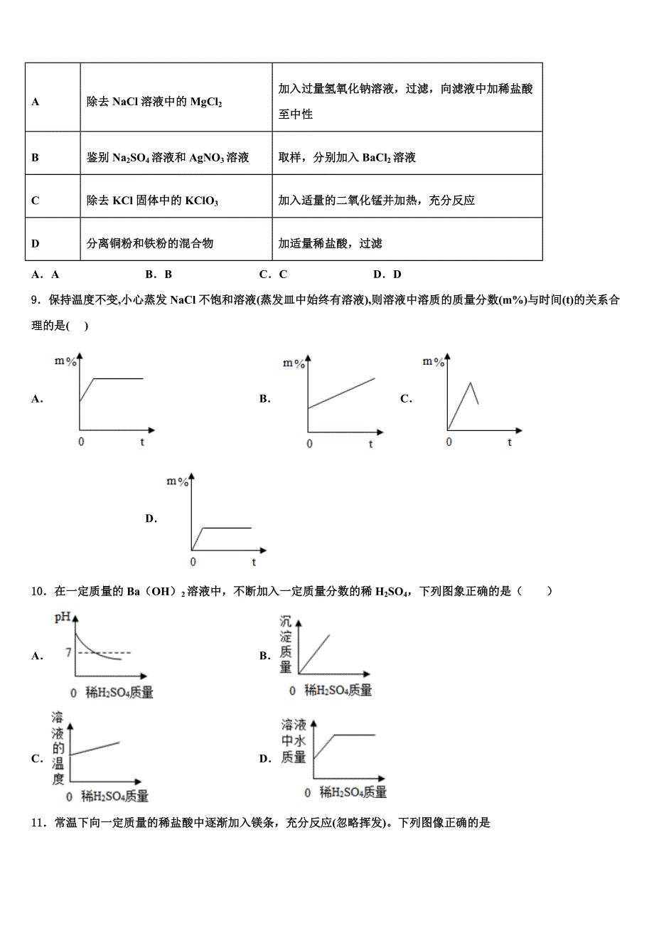 四川省凉山市喜德县达标名校2023学年中考化学对点突破模拟测试卷（含答案解析）.doc_第3页