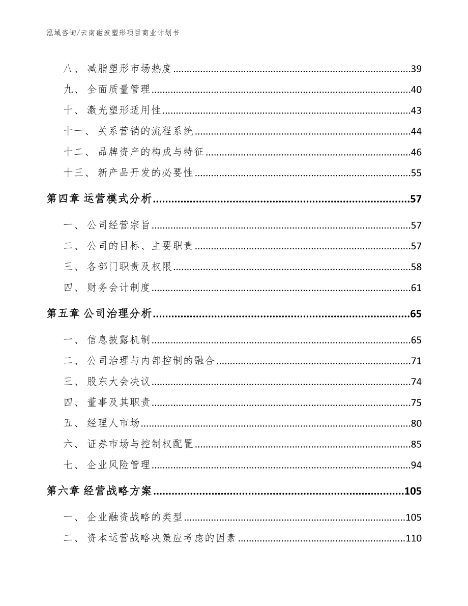 云南磁波塑形项目商业计划书【模板参考】_第2页