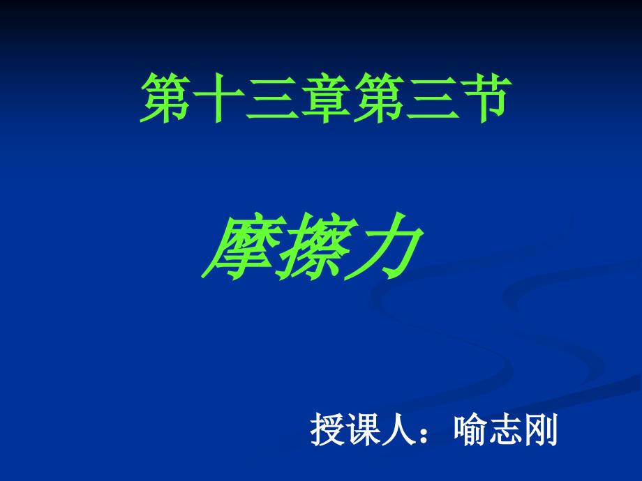 初中物理摩擦力课件ppt资料_第1页