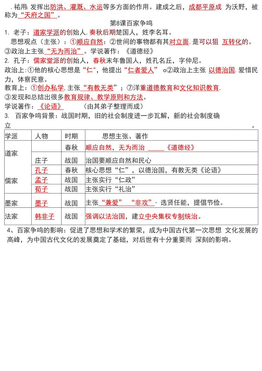 部编版七年级历史上册第一二单元知识点梳理0001_第4页