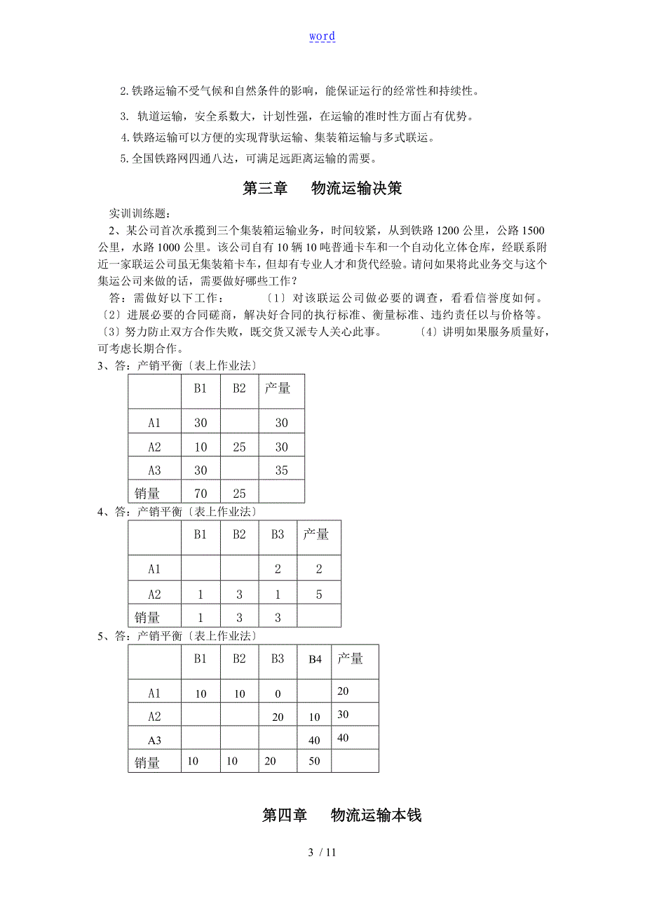 运输管理系统习题问题详解梁金萍主编_第3页