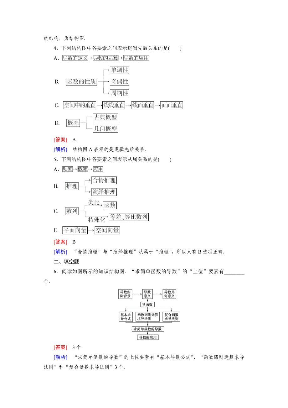 最新人教版数学高中选修12 4.2练习题_第2页