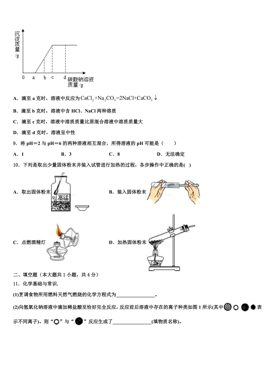 2023年江苏省南通市海安市中考化学押题试卷（含答案解析）.doc_第3页