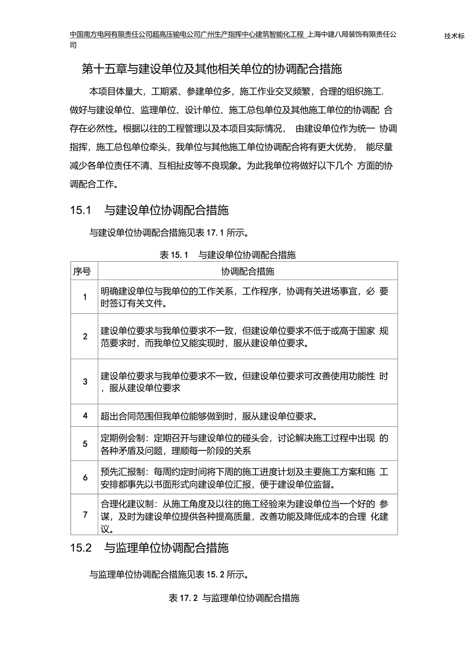 第十五章与建设单位及其他相关单位的协调配合措施_第1页