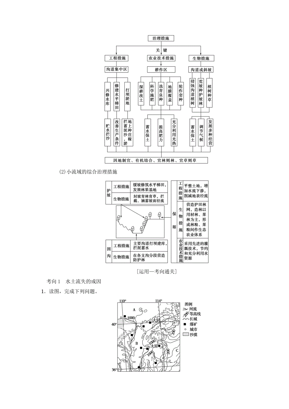 最新高考地理一轮复习中图版文档：第10章 第1节　中国黄土高原水土流失的治理 Word版含答案_第4页