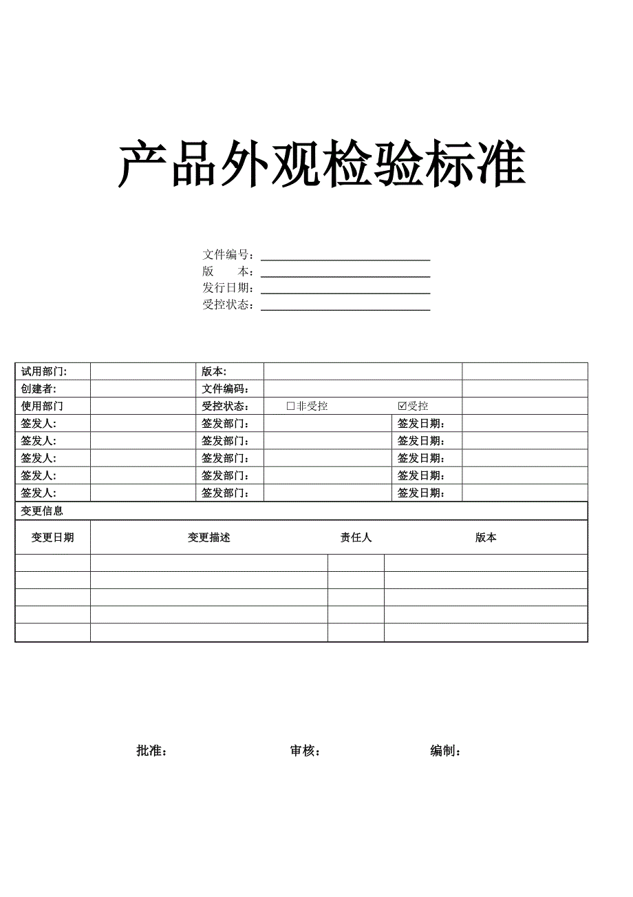 产品外观检验标准_第1页